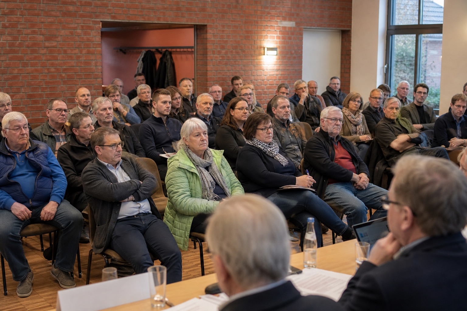 Bürger in einer öffentlichen Sitzung
